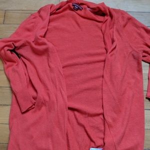 Merona ladies 3/4 sleeve coral cardigan